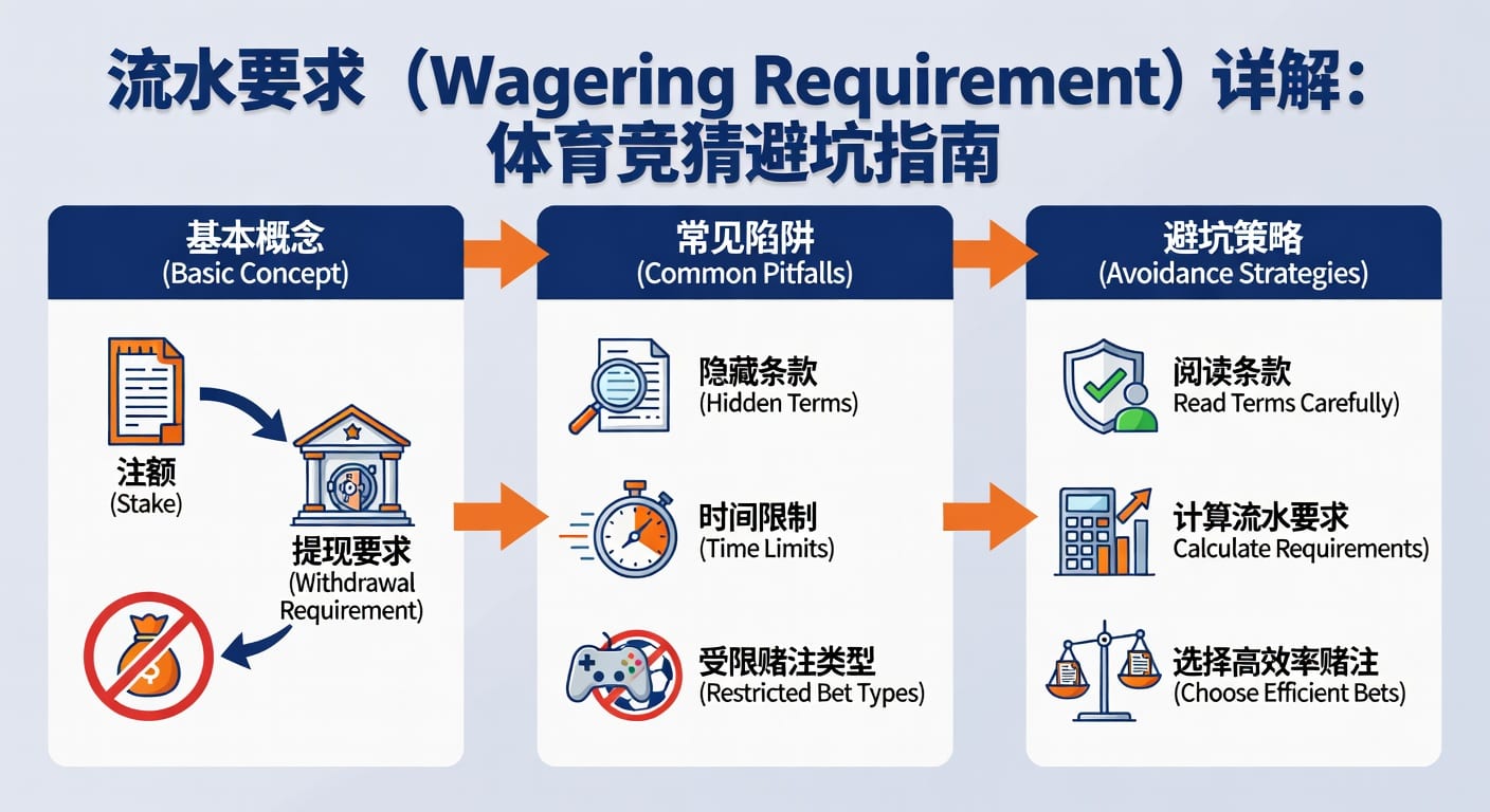 流水要求 wagering requirement 详解与体育投注规则