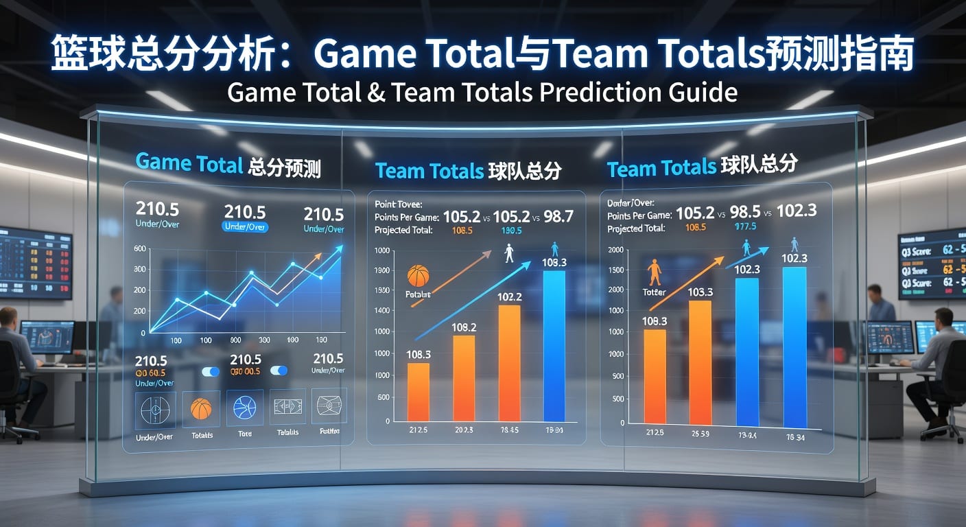 篮球总分 game total team totals 赛前与滚球解析